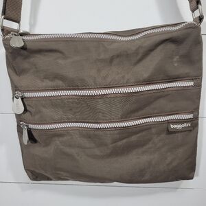 Baggallini Khaki Crossbody Bag w/RFID Protection Travel Bag Women's Purse